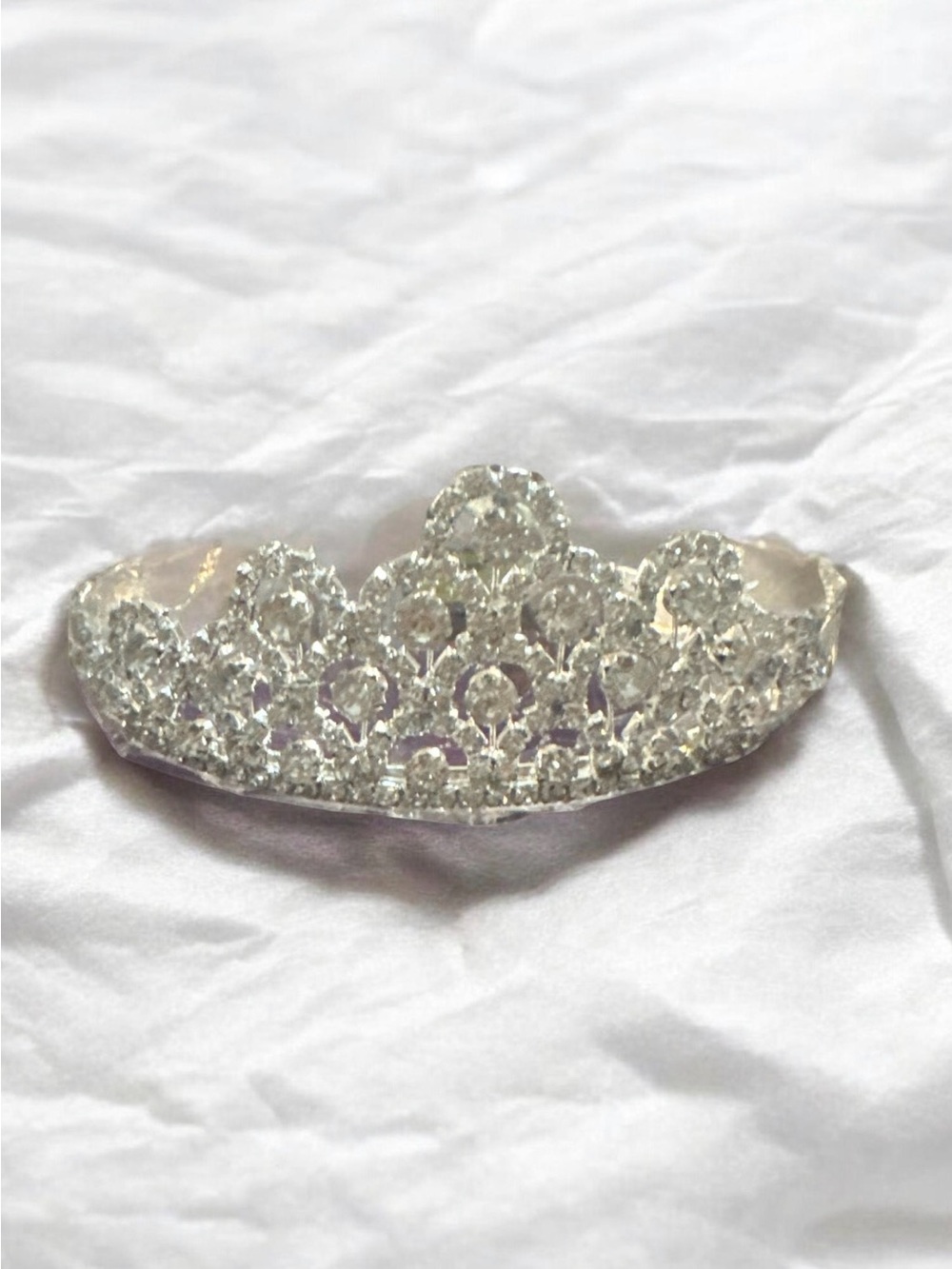 Rhinestone Tiara – Silver Sparkle